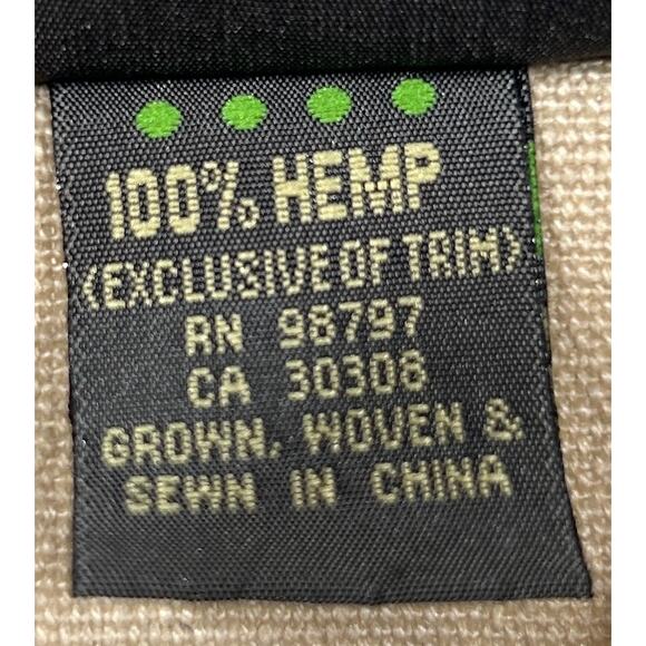 Of the Earth HempFashion 100% Hemp Button Front Jacket Women’s Size M Beige - Picture 4 of 6